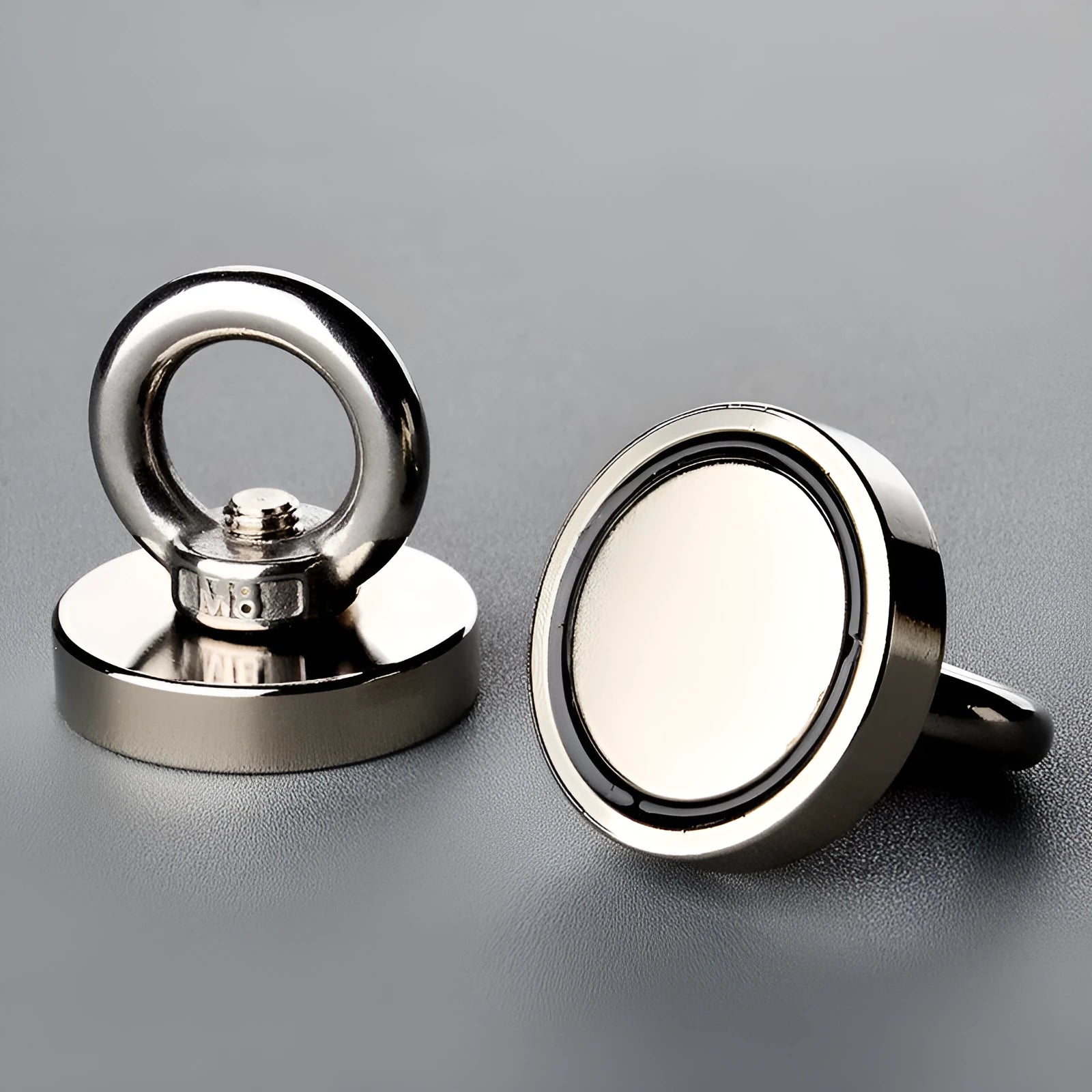Round 60mm neodymium iron boron magnet salvage device with rope for iron retrieval