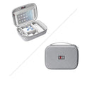 Simple modern EVA digital storage bag for headphones and cables in black or grey.