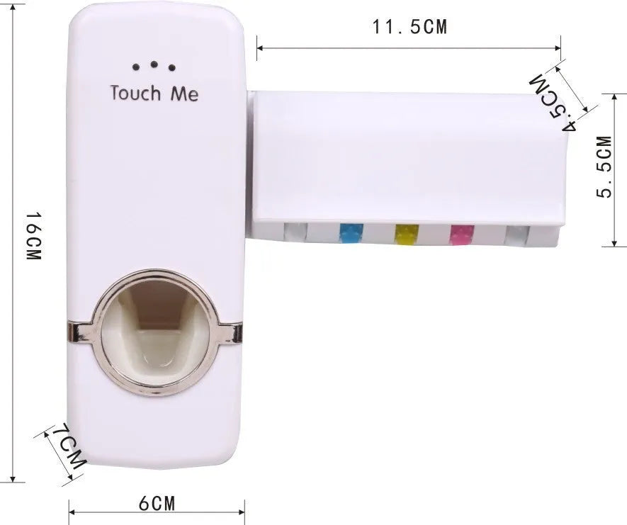 White and wine red plastic silicone bathroom organiser set with two wall-mounted holders for toothbrushes and toothpaste.