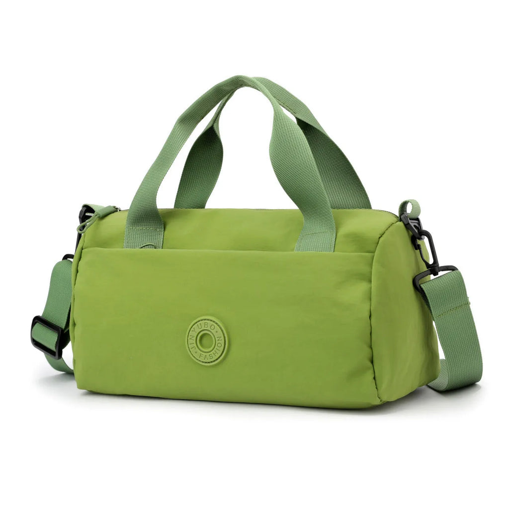 Oxford cloth one-shoulder short travel bag in solid colour, 30x14x16cm, six colour options