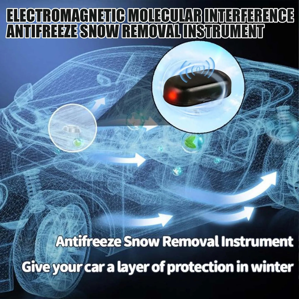Black car de-icer tool for snow removal, shown with dimensions of 5 cm by 2.6 cm.