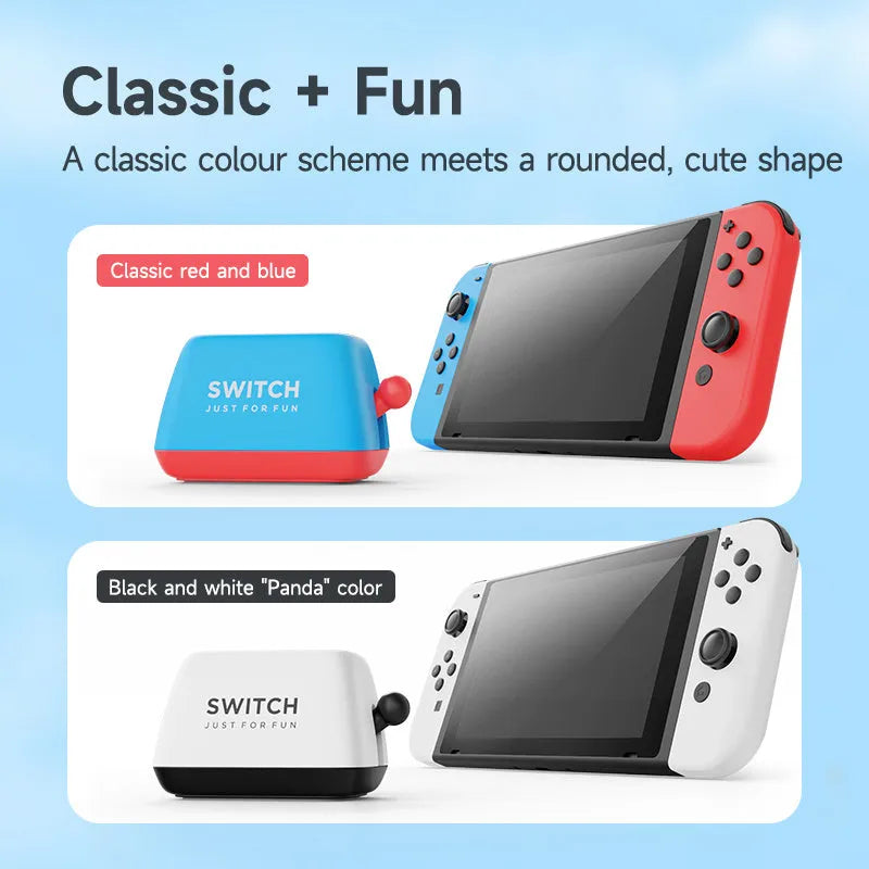 Green ABS Nintendo Switch game card storage box with non-slip silica gel base