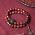 Handcrafted Bodhi double circle bracelet with retro personality style and cartoon design elements