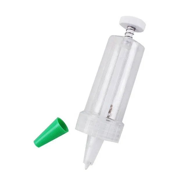 Plastic mini garden planter tool with 12cm length and 3cm diameter for seed distribution