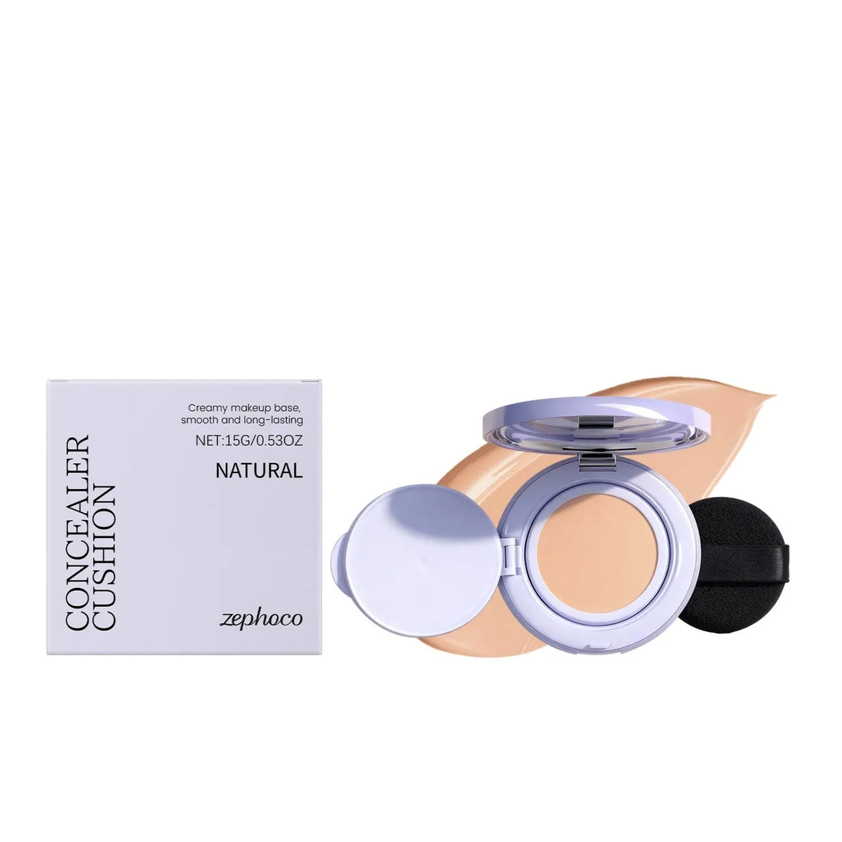 Mark fading soothing cream with glutathione, hyaluronic acid and vitamin C, plus air cushion applicator, in four colour options