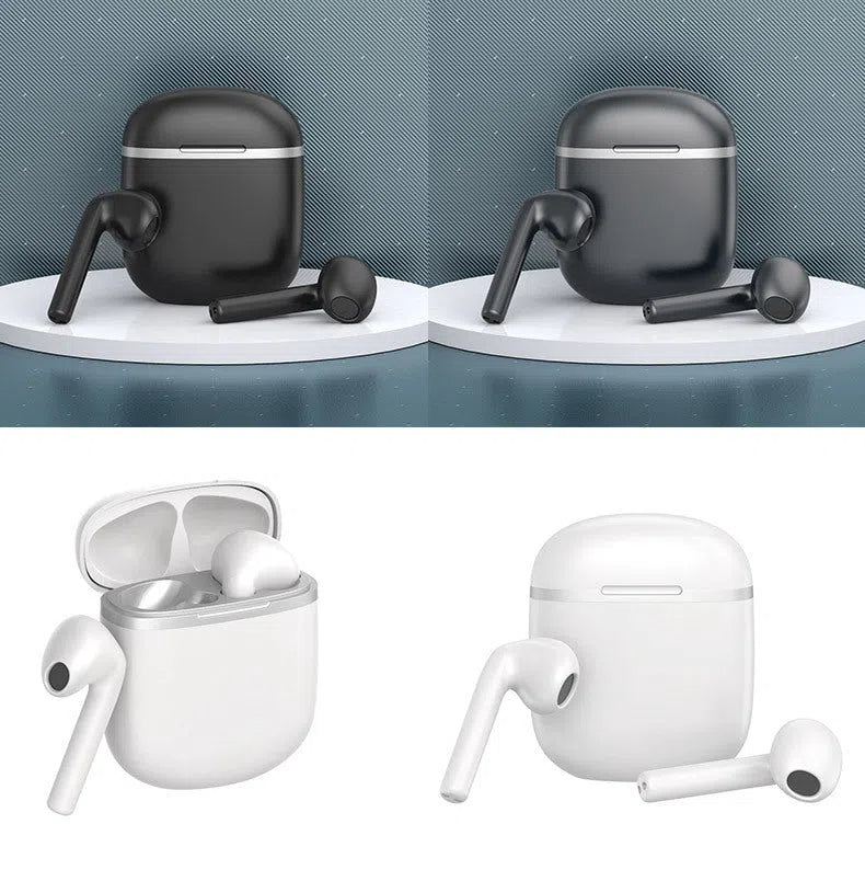 X60 true wireless Bluetooth headset dual in-ear stereo earbuds with charging case in black or white
