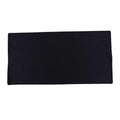 Oversized rubber mouse pad 30x60cm in black with stitched edges for PC laptop use.