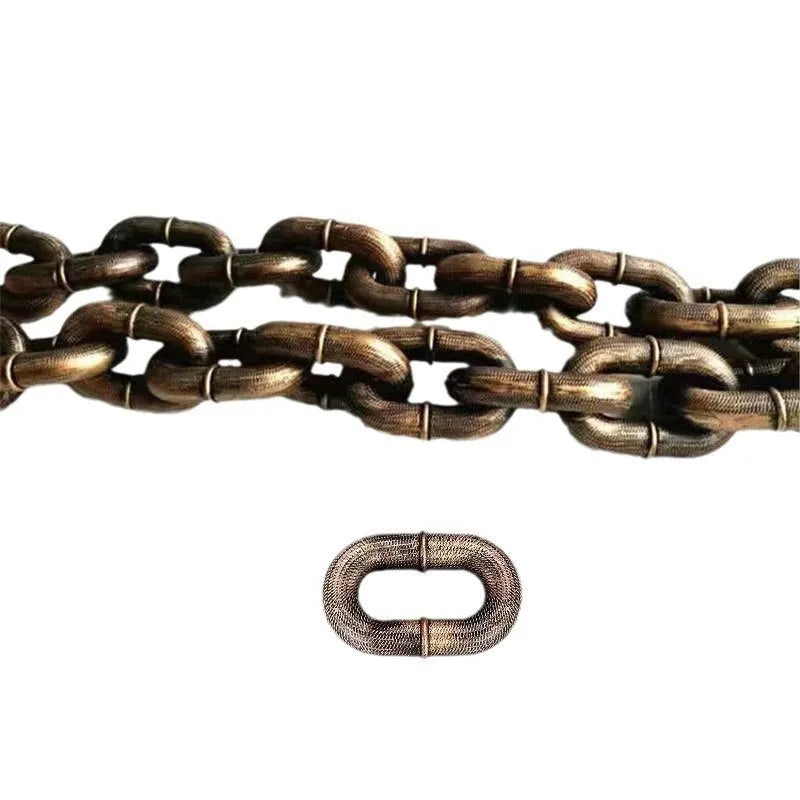 Metallic dog leash simulation prop for video content creation in three colour options