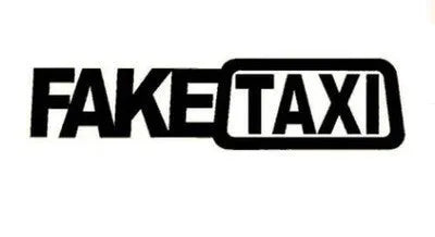 Fake Taxi drifting sign car sticker, 20cm by 4.8cm, text pattern, available in black white yellow or gradient.