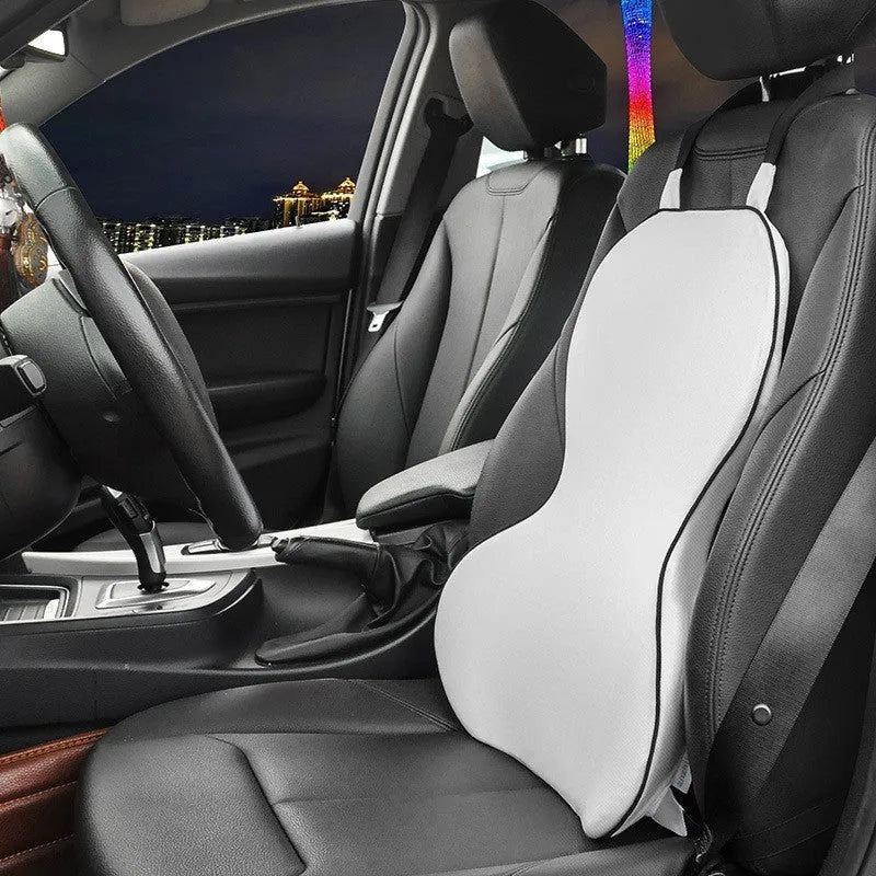 Memory cotton car cushion for lumbar support in universal fit design