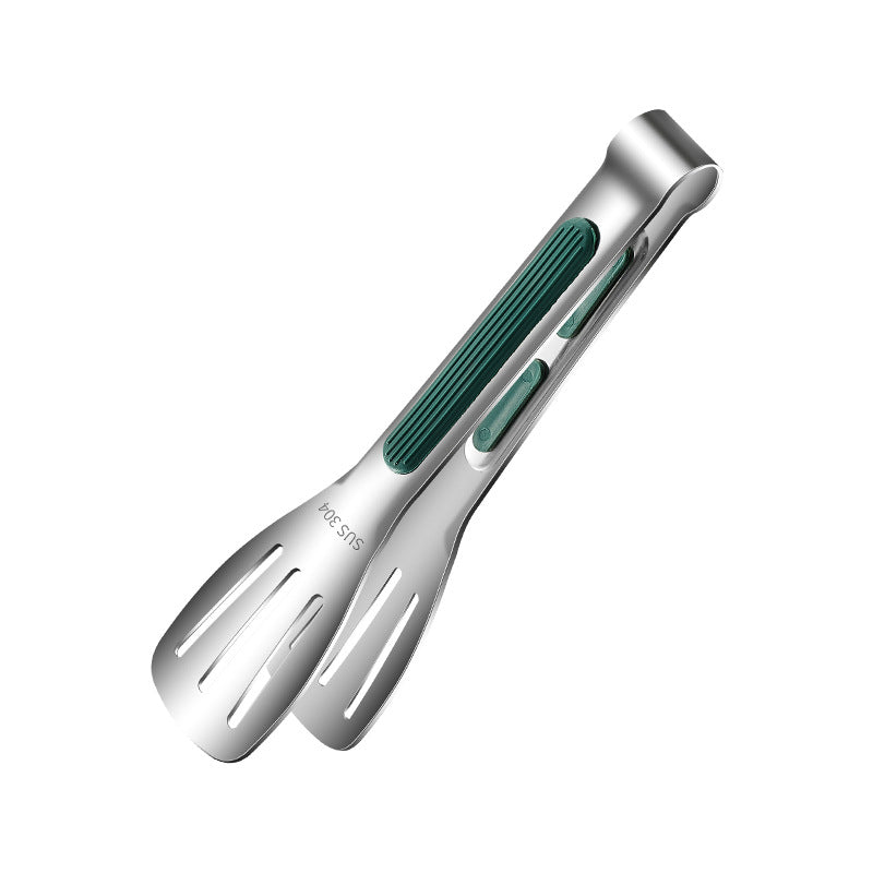 304 Stainless Steel Kitchen Tongs with Non-Slip Silicone Handle, 7/9/11 Inch Heat-Resistant Food Tongs for BBQ, Cooking, Salad, Bread and Meat