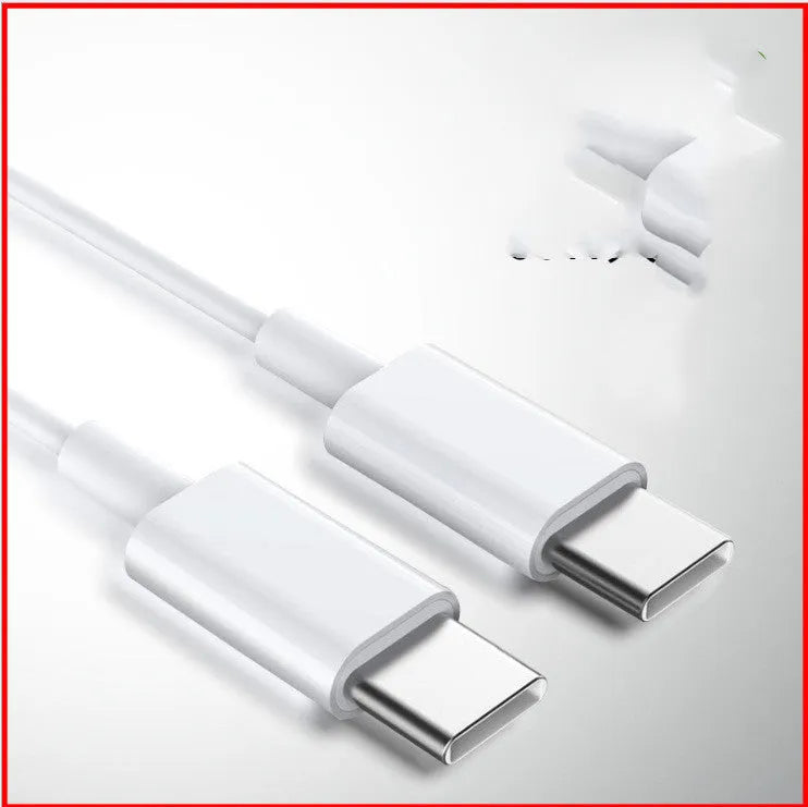 White USB to Type-C charging cable for Apple MacBook laptops, 1 metre length
