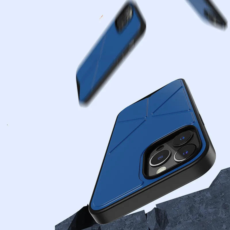 Black and blue soft TPU phone case for Apple IPhone 13, 13 Pro, and 13 Pro Max.