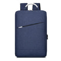 Men's fashion casual rechargeable multifunctional backpack 16-inch USB charging anti-theft business travel bag in grey