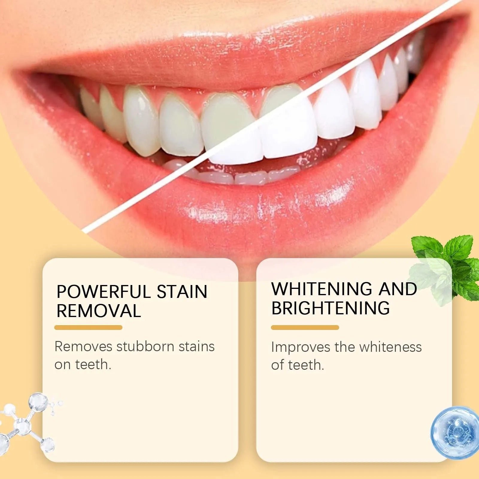 Portable oral care toothbrush pen for teeth whitening, 2ml capacity.