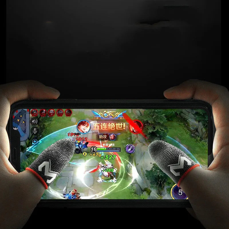 Slim silver cloth finger stall sweat-proof non-slip for esports players