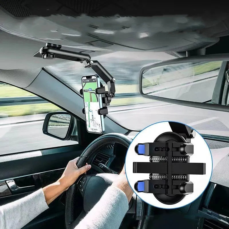 Car mount sun visor with buckle attachment for rear seat window installation