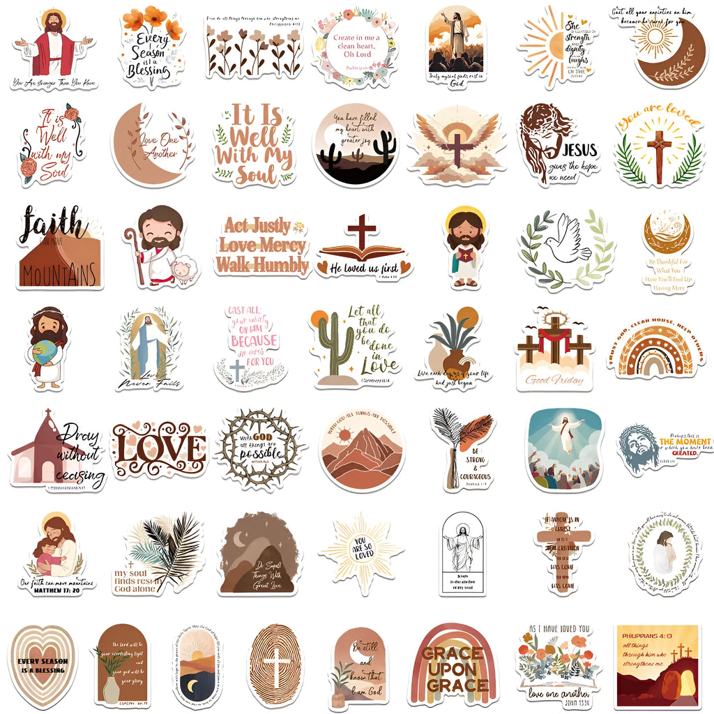 50 graffiti stickers with random printed patterns for personalised decoration