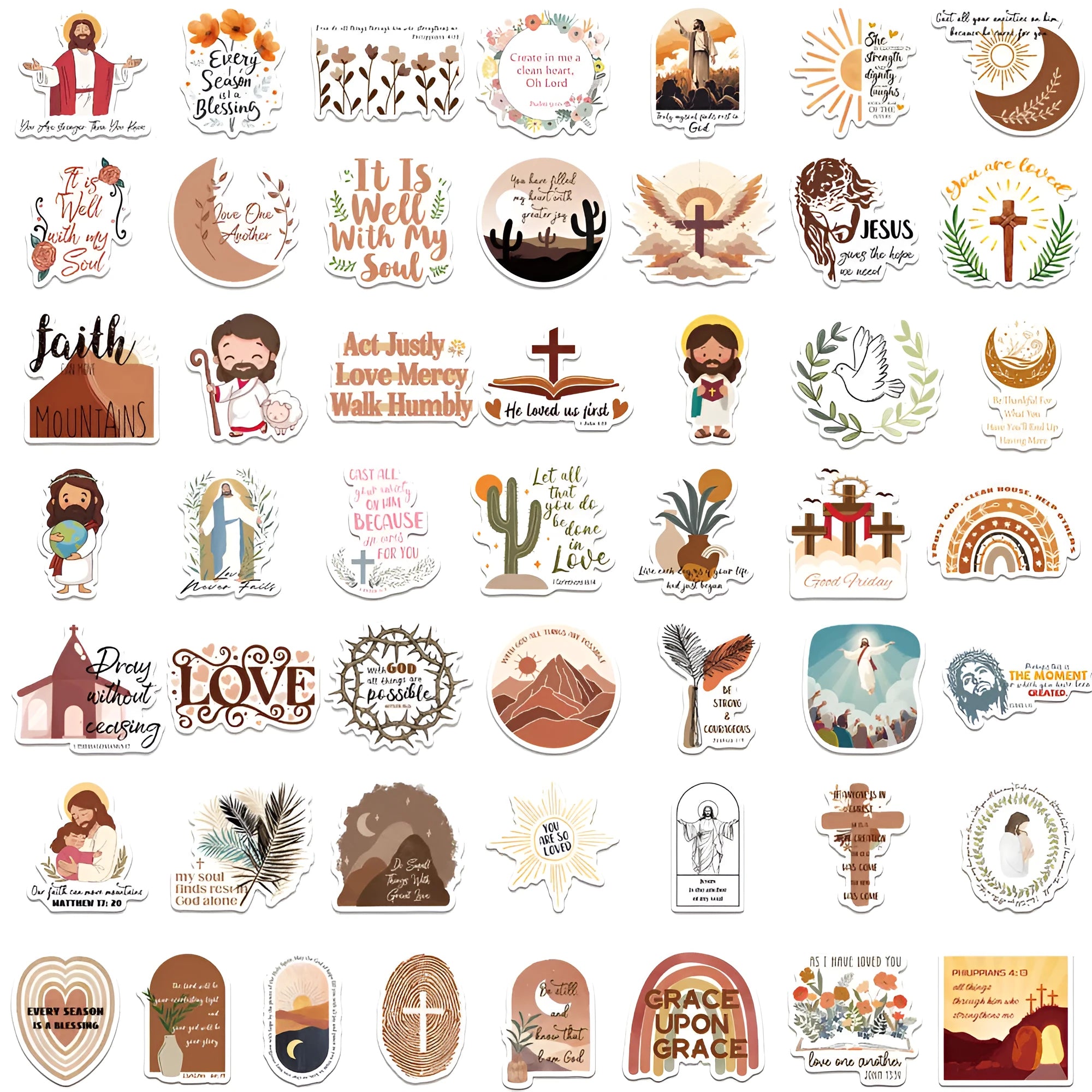 50 graffiti stickers with random printed patterns for personalised decoration
