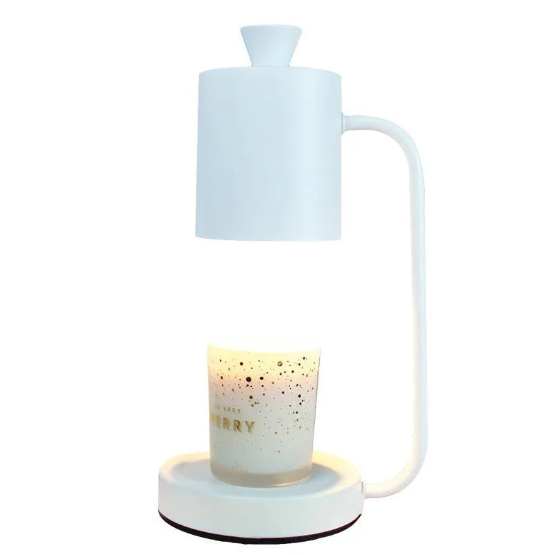 White European romantic style melting wax lamp with metal holder and dimmer switch