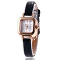 Women's art retro fashion watch with 10mm alloy case in black, white, pink, or brown