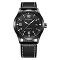 Men's retro automatic watch with business style on wrist, showing 12mm thickness and colour options.