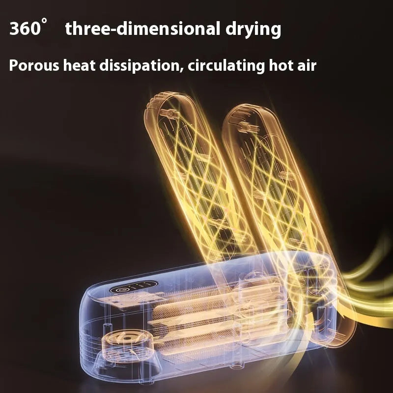 Black D4 automatic shoe drying machine with timing function and waterproof baking technology