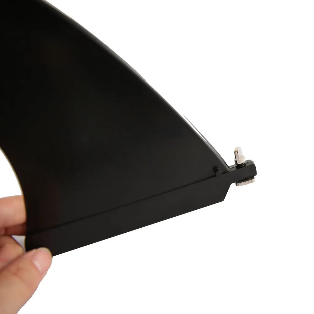 SUP paddle with removable plastic fish fins on the blade, model YQ310.