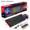 L99 wireless rechargeable 2.4G keyboard and mouse film set with RGB glow and Type-C charging