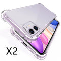 Transparent silicone phone case for iPhone, soft back cover, clear protective slim fit design