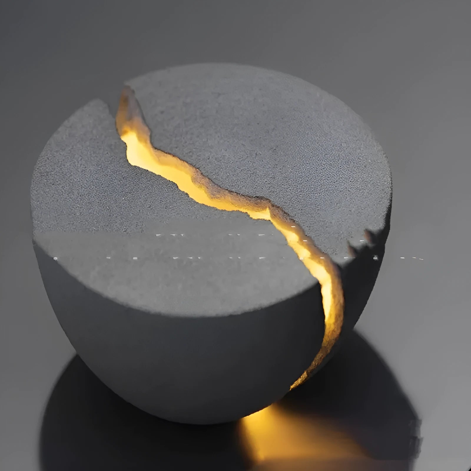 Designer minimalist art music table lamp with LED 4000K, resin natural sand base, 130x70mm, modern simplicity style, US plug