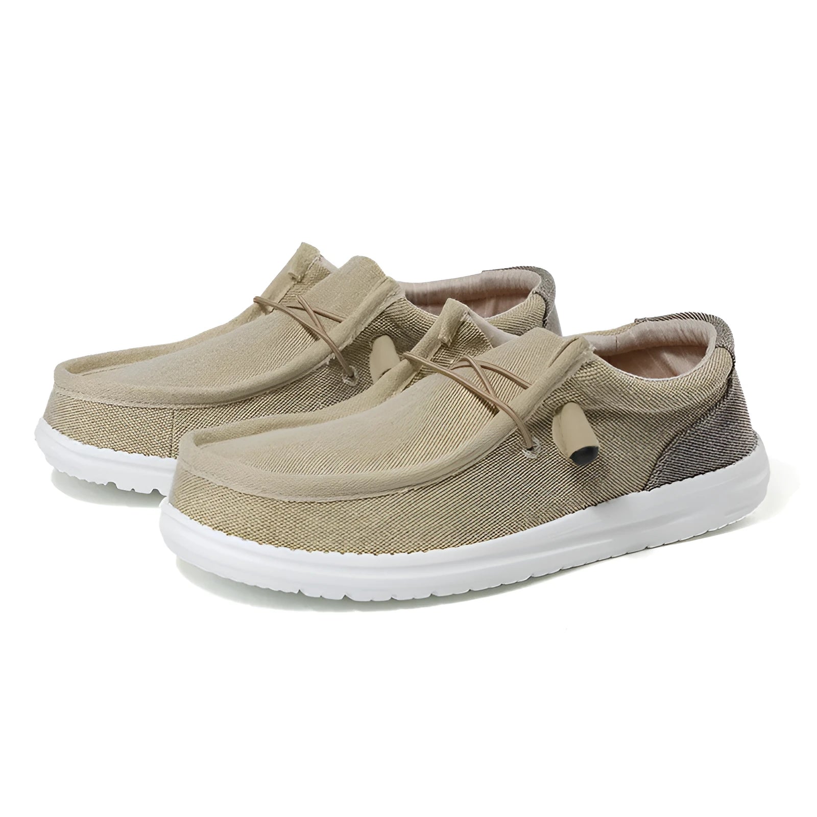 Men's orange and green canvas casual trainers with rubber soles and mosaic design details