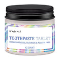 TP19 solid toothpaste tablets in pack of 62 pieces for portable dental cleaning