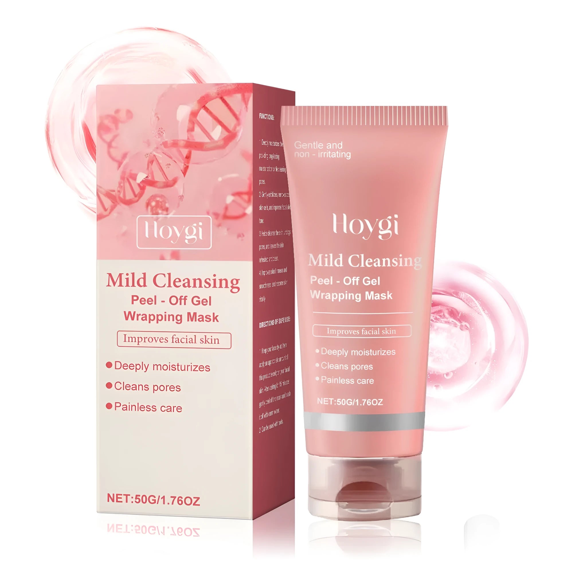 Single pack of a 50g moisturising and nourishing tearing facial mask containing collagen.