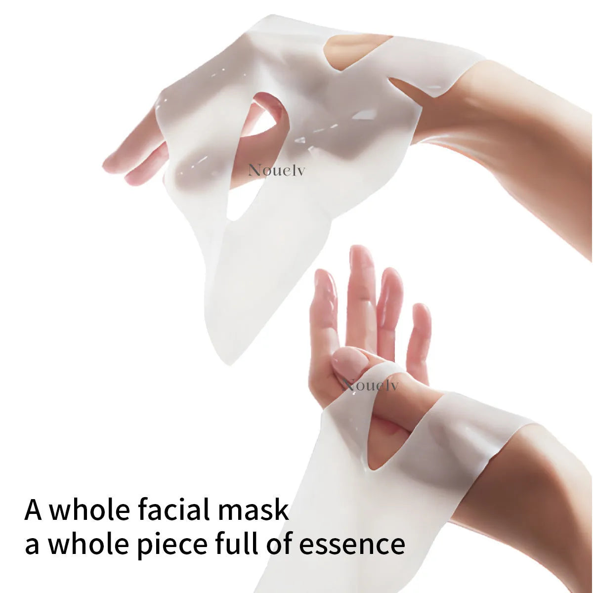 Collagen patch mask set box containing four individual sheet masks for moisturising and rejuvenating skincare