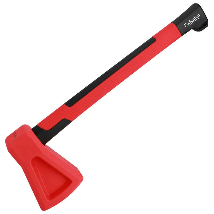 Red plastic fitness axe trainer for home muscle exercise and strength training equipment