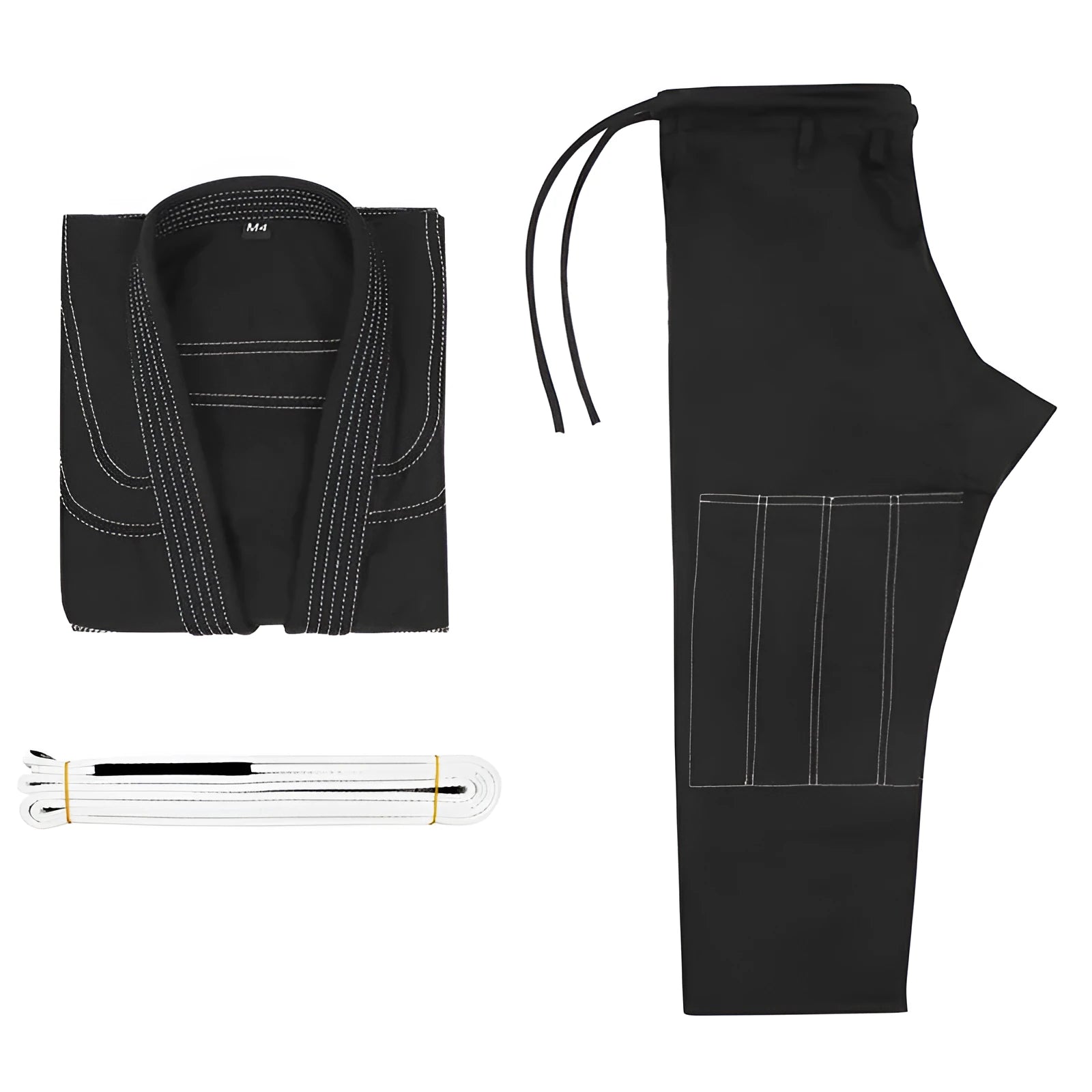 Brazilian Jiu-jitsu training gear set with cotton blend top and trousers in multiple colours