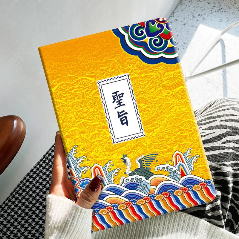 Cartoon design TPU protective case for Apple iPad tablet in Elk colour theme.