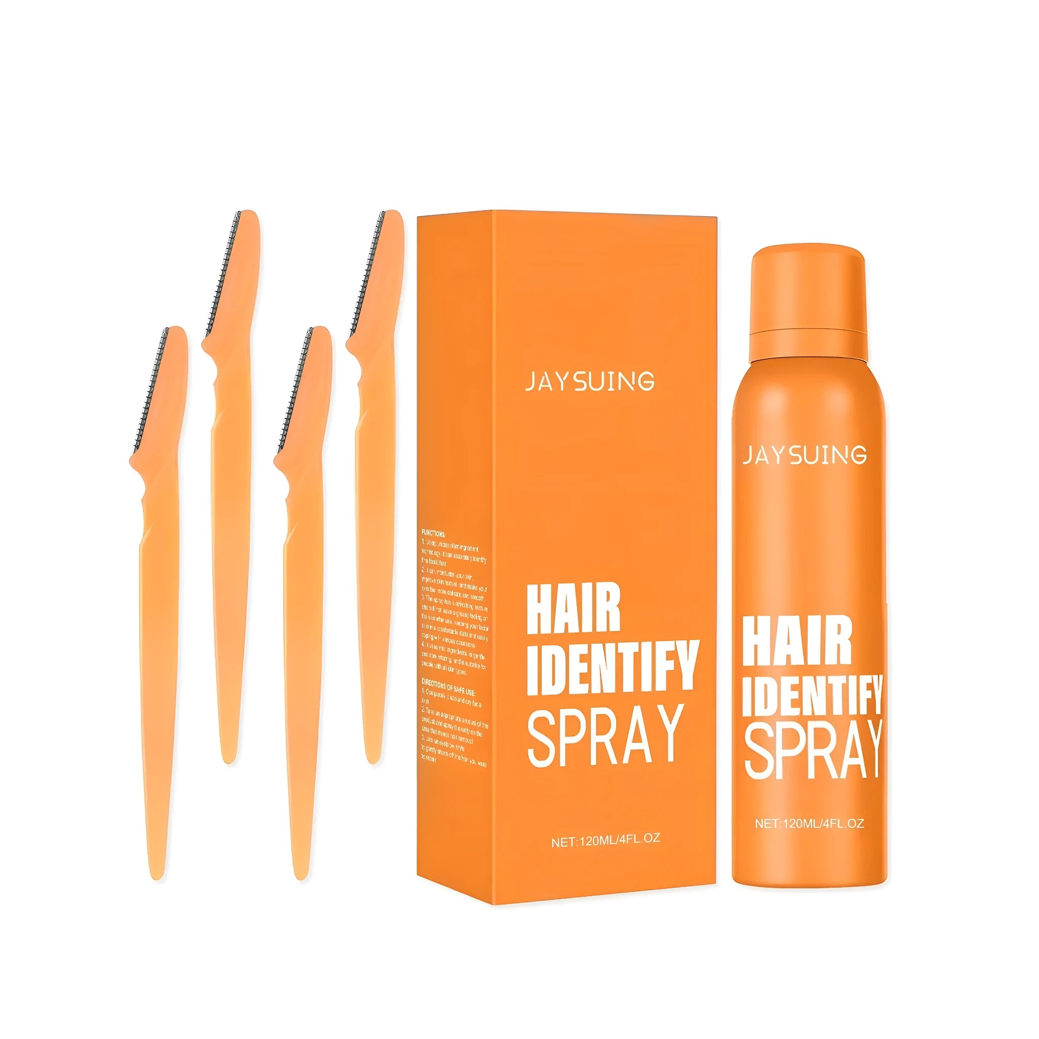 120ml bottle of non-irritating facial hair recognition spray with botanical extracts