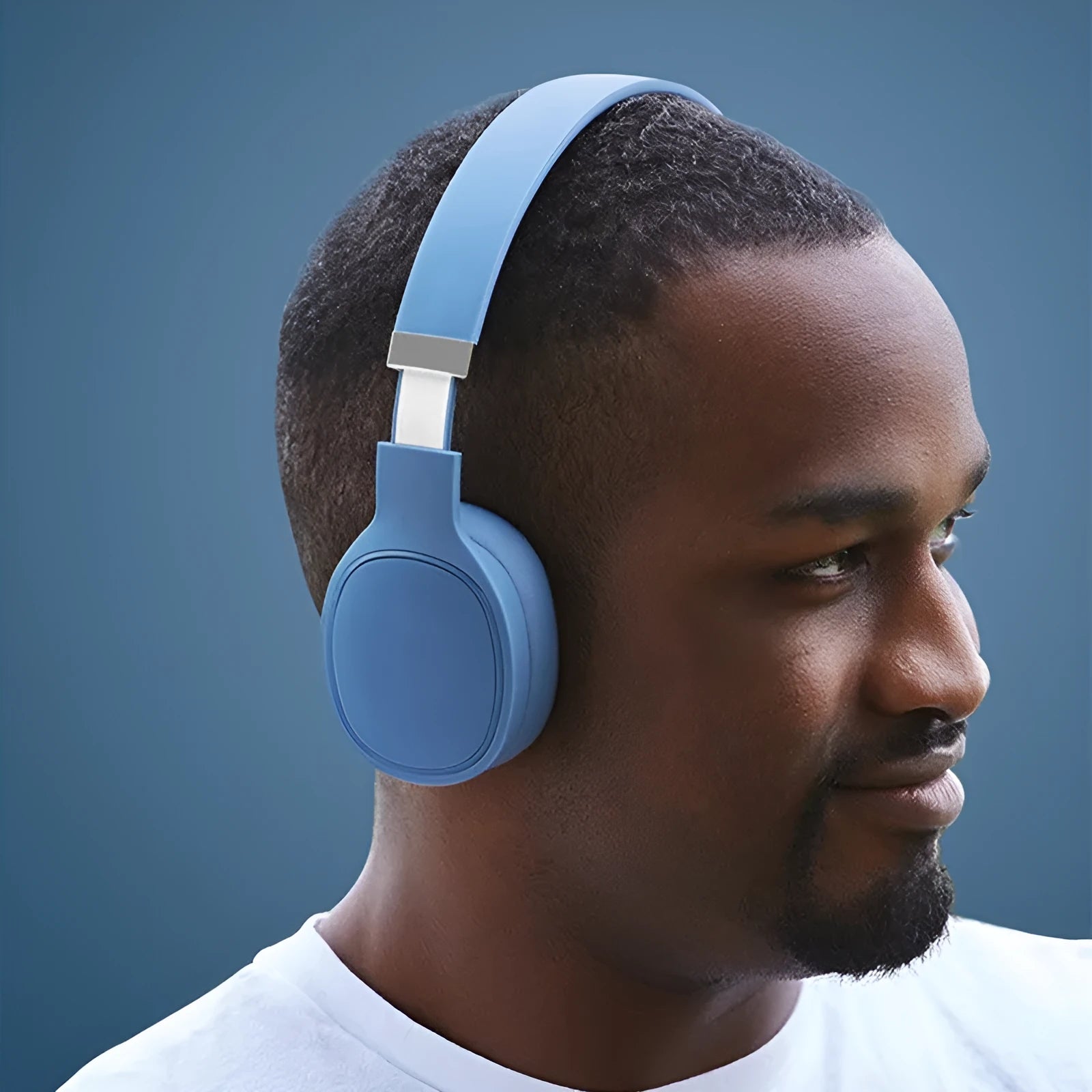 Wireless Bluetooth headset in multiple colours with 10-metre range and head-mounted design