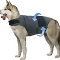 Classic dog anxiety jacket breathable thunder vest in grey for dogs, sizes XS to XXXL