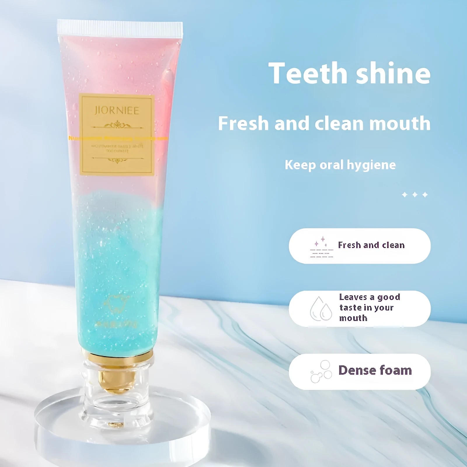 Nicotinamide Dazzling White Toothpaste 100g tube for adult oral care with whitening function