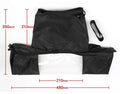 Waterproof rain cover fitted over a DSLR camera with a long telephoto lens attached.