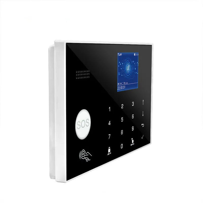 Intelligent WiFi GSM touch button household burglar alarm host in ER G30 style