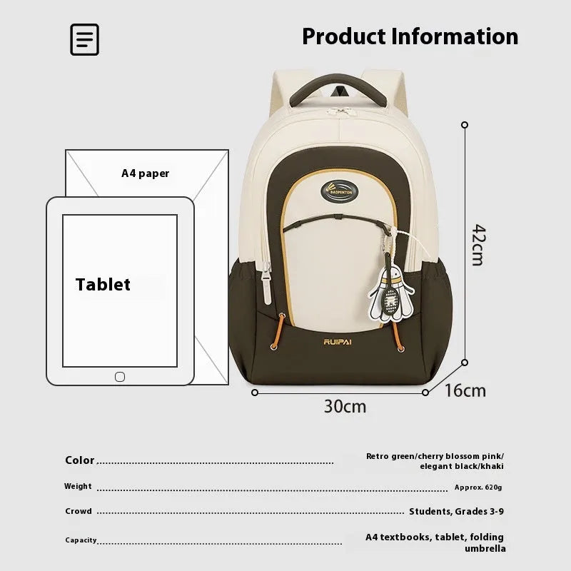 Leisure travel backpack with curved shoulder straps in four colour options showing 20-35L capacity