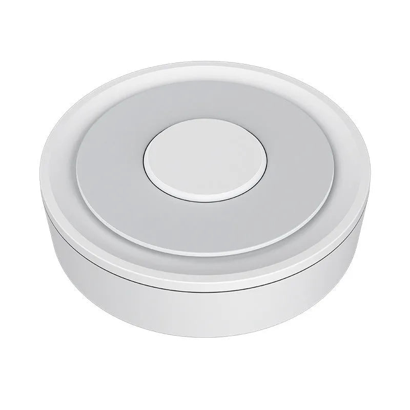 White square smart home gateway hub for ZigBee 3.0 device control and automation