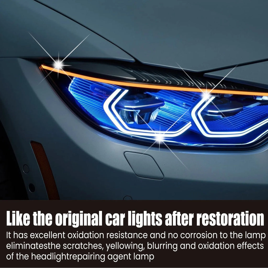 150ml car headlight restoring liquid bottle with applicator for plastic lens repair and coating treatment