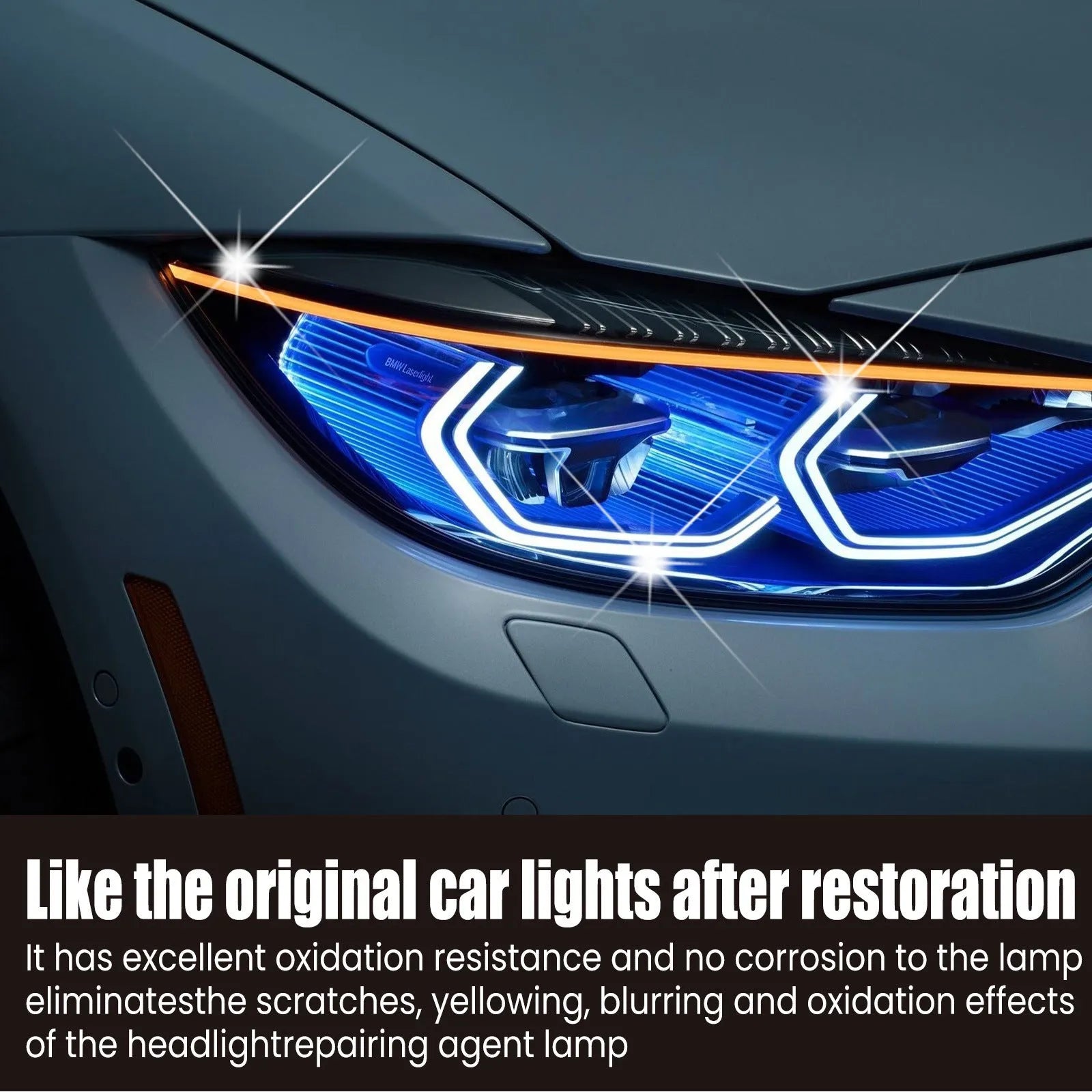 150ml car headlight restoring liquid bottle with applicator for plastic lens repair and coating treatment