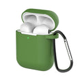 Silicone clamshell cover for Apple AirPods 1 and 2 in multiple colour options