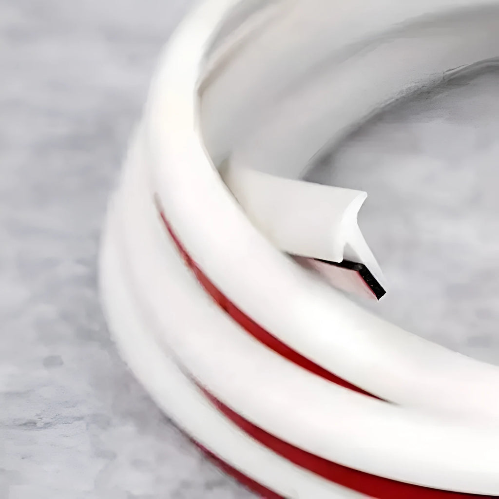 Black and white TPE rubber seal strip for car bumper machinery door window gap filling